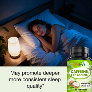 Cápsulas blandas de cafeína y L-teanina OEM ODM con triglicéridos de cadena media que funcionan en conjunto para proporcionar una energía suave y concentrada - Product Image 6