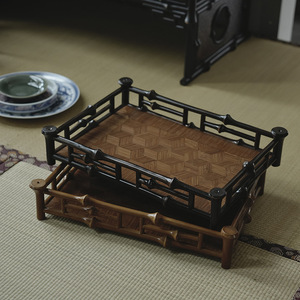 Bamboo Teapot Stand Square Single Layer Chinese Style <b>Tea</b> Tray For Kung Fu <b>Tea</b> <b>Set</b> - Product Image 2