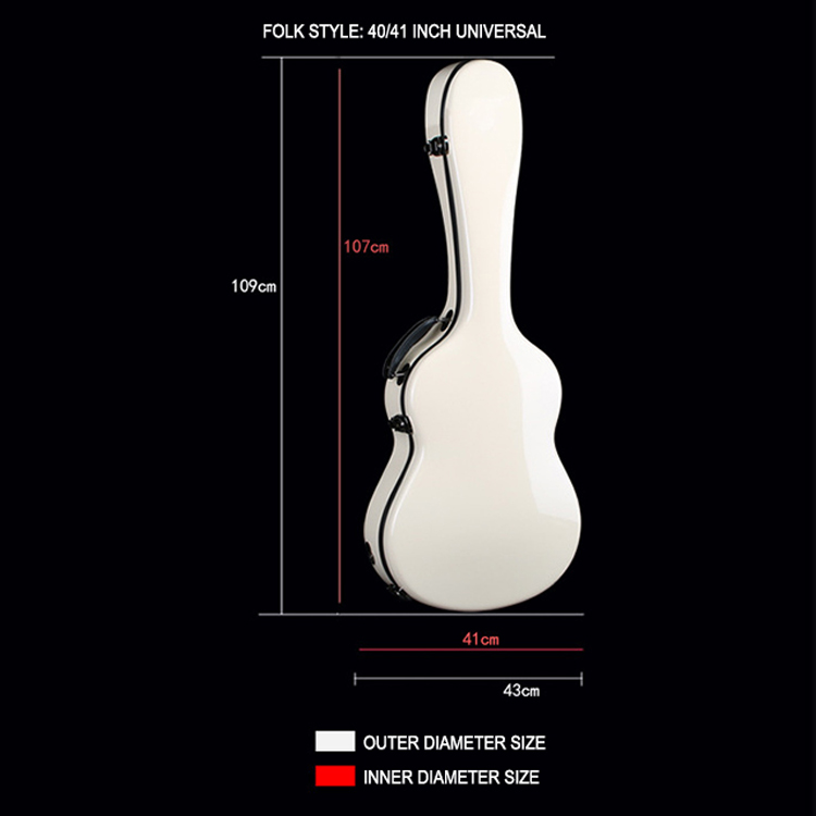 Fiberglass 40/41 inchAcoustic Guitar Case
