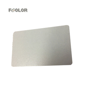 Carte d'identité en PVC thermoplastique couleur argent doré FCOLOR CR80 pour imprimante Zebra - Product Image 1