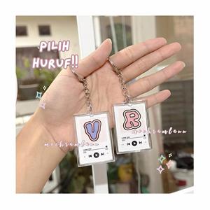 Design Wholesale Make Your Own Keychain Custom LOGO Printed Acrylic Charms Free Sample Clear Plastic Cartoon Anime Keychain - Product Image 1