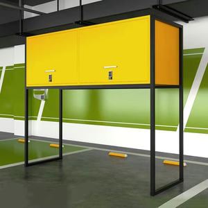 Heavy-Duty Metal Parking Storage <b>Cabinet</b> with Space-Saving Design for <b>Garage</b>, Home & Warehouse Tool Organization - Product Image 5