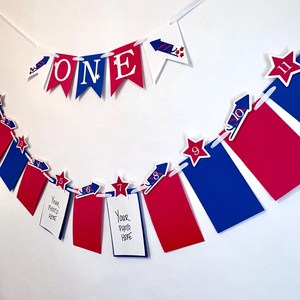 ของตกแต่งงาน<span class=keywords><strong>วัน</strong></span>เกิดธีมสีแดง ขาว น้ำเงิน สำหรับเด็กอายุหนึ่งขวบ ป้ายแบนเนอร์ภาพถ่ายวันเกิดครบรอบ 1 ปี ฉลอง<span class=keywords><strong>วัน</strong></span>ชาติอเมริกา 4 <span class=keywords><strong>กรกฎาคม</strong></span> - Product Image 3