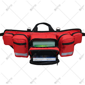 Sac de taille portable en tissu Oxford pour médicaments, trousse de premiers secours rouge pour sports de plein air, rangement ultraléger - Product Image 4