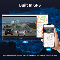 Maustor 8 pouces GPS intégré sans fil Portable Carplay Android Auto IPS 2.5D Display avec 4K et 1080P Dash Cam Support Aux BT