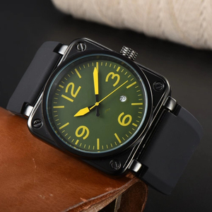 Relojes <span class=keywords><strong>de</strong></span> Negocios <span class=keywords><strong>de</strong></span> Lujo <span class=keywords><strong>de</strong></span> Alta Calidad, Unisex, <span class=keywords><strong>de</strong></span> Acero Inoxidable, Cuadrados, Mecánicos, Resistentes al Agua, con Esfera <span class=keywords><strong>de</strong></span> Agujas, Diseño Simple y Elegante - Product Image 2