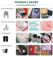 Boîtes Cadeaux d'Anniversaire Jumbo Rouge Extra Large Design Rose Lush avec Revêtement UV Gaufrage pour Elle pour Cadre Photo