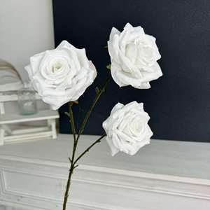 Jinxie ชุดผ้าไหมทำมือสีขาวกุห<span class=keywords><strong>ล</strong></span>าบไฮเดรนเยียดอกไม้ประดิษฐ์สำหรับงานแต่งงานบ้านของวันแม่ของตกแต่ง - Product Image 4