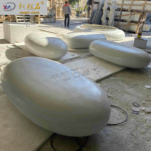 Nuevo Banco Curvo Moderno Magic Stone UHPC de 3 cm de Grosor, Resistente a la Corrosión, Combinación de Asientos para Patio Exterior - Product Image 4