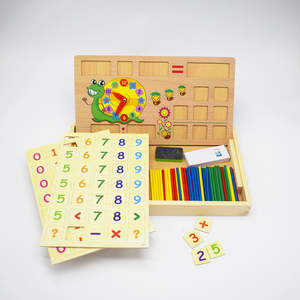 ไม้ไผ่ดิจิทัลสำห<span class=keywords><strong>รับ</strong></span>คำนวณคณิตศาสตร์ช่วยสอนสัตว์หอยทากปริศนาการเรียนรู้การเรียนรู้การนับบล็อกนาฬิกา - Product Image 3