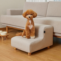 Rampe pour chien en matériau premium, escalier pour animaux de compagnie, durable, sécuritaire, en bois et mousse, robuste, pour chien âgé souffrant de douleurs, rampe pour lit