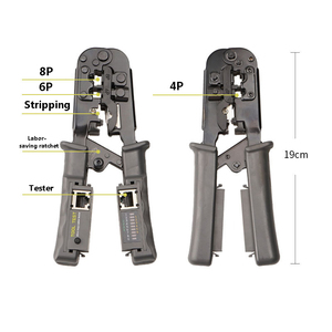 Çok fonksiyonlu üç amaçlı test cihazı 4P 6P 8P kristal kafa ağ kablo cırcır izleme güvenlik sıkma pensesi - Product Image 5