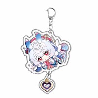 Usine personnalisé Anime porte-clés charme impression Transparent personnalisé écologique acrylique porte-clés personnalisé avec Logo