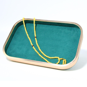 Plateau de présentation de bijoux en velours personnalisé AURORA pour bagues/boucles d'oreilles, léger, prix d'usine, taille/matériau personnalisables - Product Image 4