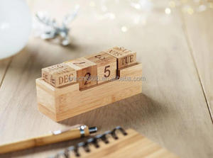 Blocs de <span class=keywords><strong>calendrier</strong></span> annuel de bureau <span class=keywords><strong>en</strong></span> bois <span class=keywords><strong>2023</strong></span>, <span class=keywords><strong>calendrier</strong></span> perpétuel Vintage avec affichage <span class=keywords><strong>en</strong></span> Cubes de mois, Date et <span class=keywords><strong>semaine</strong></span> pour le bureau à domicile - Product Image 4