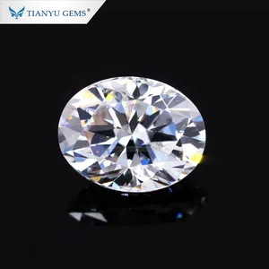 Tianyu Gems Oval Cut Moissanite Diamanten 8*10 Mm Def Vvs Losse Moissanite Diamanten