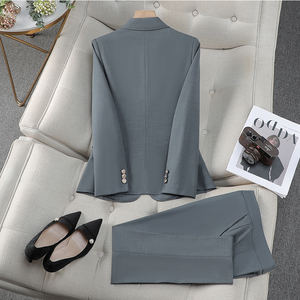 <span class=keywords><strong>Traje</strong></span> de verano de gama alta para <span class=keywords><strong>mujer</strong></span> con chaqueta fina, monos pequeños profesionales, aspecto informal elegante para el trabajo y el uso diario - Product Image 3