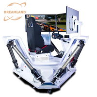 Simulador de Carreras de Coches 3D con Plataforma de Movimiento de 6 Grados de Libertad y 3 Pantallas, Realidad Virtual 9D, Modelo F1, para Centros Comerciales, Venta Directa de Fábrica