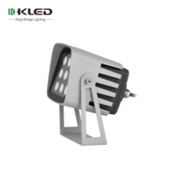 Projecteur LED KLED à haute luminosité, installation sur piquet, extérieur, corps en alliage d'aluminium, RGBW, IP66, angle de faisceau réglable, dimmable