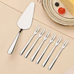 Colorful Stainless Steel Pizza & Cake Baking Tools Triangle-Shaped Shovel <b>Knife</b> Fork Set Simple Style <b>Bread</b> <b>Knife</b> - Product Image 4