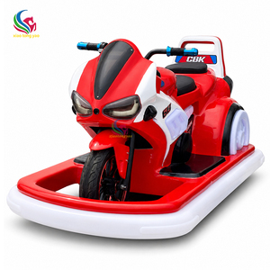 Moto électrique pour enfants en fibre de verre, voiture tamponneuse à batterie avec lumières LED pour centre commercial et parc d'attractions - Product Image 5