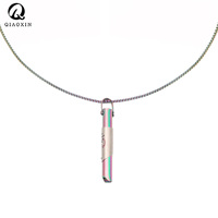 Collier pendentif sifflet de méditation et de décompression en acier inoxydable, accessoire de mode pour les passionnés de yoga