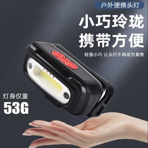 Linterna Frontal Recargable LED, Portátil, Impermeable, Ligera, Regulable, para Camping al Aire Libre - Product Image 2