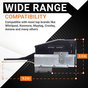 Interruptor de Bloqueo de Tapa de Repuesto Ecológico de Plástico BlueStars 134101800 para <span class=keywords><strong>Lavadoras</strong></span> <span class=keywords><strong>Electrolux</strong></span> Frigidaire, Modelos Compatibles - Product Image 2