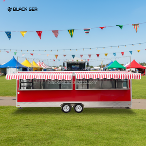 Remorque de camion de nourriture Mobil de cuisine réfrigérée au détail avec cuisine complète livraison gratuite Foodtrucks - Product Image 2