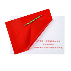Juego de Papel Carbón <span class=keywords><strong>Rojo</strong></span> Grafito ESSENCE, 5 Lápices para Relieve, Herramientas de Puntillismo, Trazado <span class=keywords><strong>en</strong></span> Madera, Tela, Modelo A4 - Product Image 6
