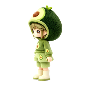 ตุ๊กตาฟิกเกอร์ขยับได้แบบสั่งทำพิเศษจาก PVC และ ABS รูปทรงอะโวคาโด สาวน่ารัก ของสะสม พร้อมบรรจุภัณฑ์แบรนด์ตามสั่ง - Product Image 3