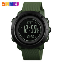 Jam Tangan Elektronik SKMEI 1418 untuk Pendakian Gunung, Pasangan, Olahraga, dengan Alat Pengukur Suhu, Altimeter, dan Barometer