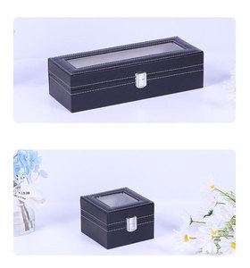 Hộp đựng đồng hồ 6 ngăn sang trọng, chất liệu giả da cao cấp, dành cho nam, quà tặng ngày Valentine - Product Image 3