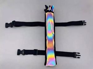 Abanico de Mano Grande Holográfico con Bolsa Iridiscente, Nuevo Estilo 2023 - Product Image 3