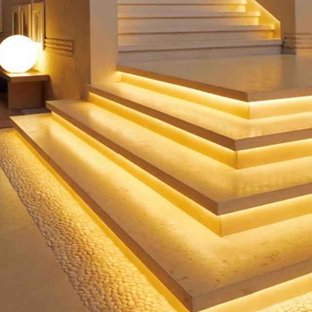 New Solar Step Light Strip Villa Courtyard Terrace Garden Light Outdoor Terrace LED Line Atmosphere Light