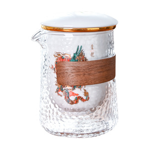 Fujian Quanzhou New Fumei Ceramic Travel Tea <b>Set</b> With Dragon Design Portable Glass <b>Teapot</b> And Cups Chinese Style Gift - Product Image 5