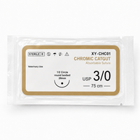 Fil de Catgut Stérile XY-CHC01, Suture Chromique Résorbable USP 0 à 4 pour Hôpitaux Vétérinaires et Fournitures Médicales Vétérinaires