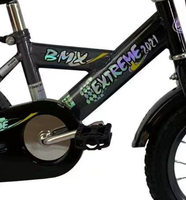 Vélo Enfant Monovitesse en Acier avec Frein à Pied et Porte-Bagages Arrière 14 pouces, Nouveau Design Flourish, Pédalier Ordinaire pour Entraînement Garçons et Filles