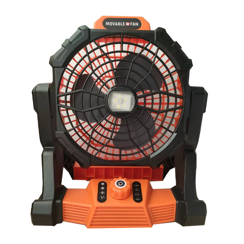 Лидер продаж, уличный портативный потолочный вентилятор на солнечной батарее с 4 положениями, портативный вентилятор для кемпинга, портативный вентилятор для кемпинга со светодиодной подсветкой