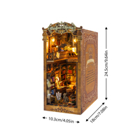 Nuevo Producto 2025: Hongda Book Nook M2513, Biblioteca Mágica con Luz LED, Book Nook para Librerías, Manualidades y Aficiones