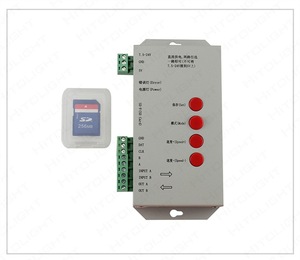 T-1000S SD Thẻ <span class=keywords><strong>LED</strong></span> Pixel điều khiển ws2811 ws2801 ucs1903 <span class=keywords><strong>RGB</strong></span> 2048 pixels điều khiển <span class=keywords><strong>LED</strong></span> Strip Lập Trình Với mềm Ware - Product Image 1