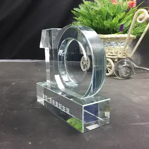 Groothandel Creatieve Digitale Kristallen Trofee Bedrijf Jaarlijkse Bijeenkomst Kristallen Geschenk Op Maat Gemaakte Kristalglas Trofee