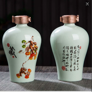 Индивидуальные креативные керамические винные бутылки Jingdezhen от производителя, прямые продажи, керамические банки для печати логотипа компании, бутылки - Product Image 2