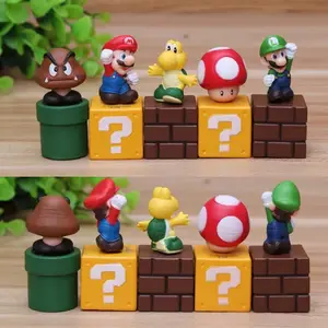 Đồ Chơi Hành Động Vinyl OME Tùy Chỉnh Yoshi Hongos Koopa Bowser Luigi Đồ Chơi Mô Hình Mario Brother Cho Trẻ Em Máy Chơi Game Cầm Tay Mario