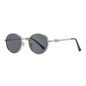 Nuevas Gafas de Sol Redondas de Metal para Mujer, Protección UV400, Tipo 3 Lentes, Estilo Urbano Moderno, Diseño de Alta Gama - Product Image 6