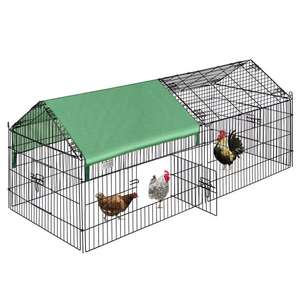 Modern Metal Tavuk Kümesi Su Geçirmez Örtülü Açık Hava Arka Bahçe Çiftliği Evcil Hayvan Oyun Alanı Egzersiz Alanı Kutu Paketli Tavşanlar Ördekler - Product Image 1