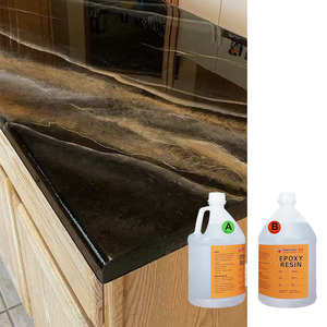 Clear Transparent Bulk Self-Leveling <b>Epoxy</b> Resin Two Component Crystal AB Glue for Stone/Wood <b>Table</b> <b>Top</b> - Product Image 3