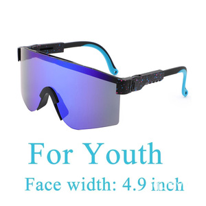 Lunettes de soleil tendance à la mode, grandes lunettes sans monture, pour jeunes filles et garçons, lunettes de soleil pour enfants avec logo - Product Image 2