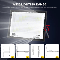 Reflector LED Confiable de 400W con Protección Contra Sobretensiones, CA 85-265V, para Áreas con Red Eléctrica Instable