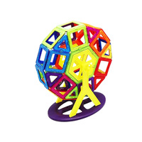 Wellbbplay Juego de 128 Piezas de Bloques de Construcción Magnéticos